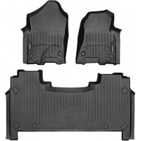 Коврики Weathertech Black для Dodge Ram (crew cab)(mkV)(1 row bucket seats)(with storage under 2 row) 2019→