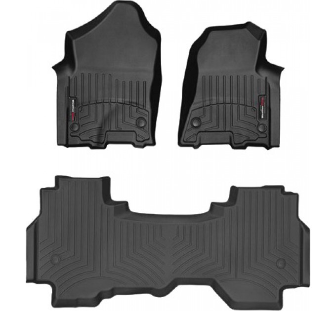 Коврики Weathertech Black для Dodge Ram (quad cab)(mkV)(1 row bench seats) 2019→, ціна: 12 894 грн.