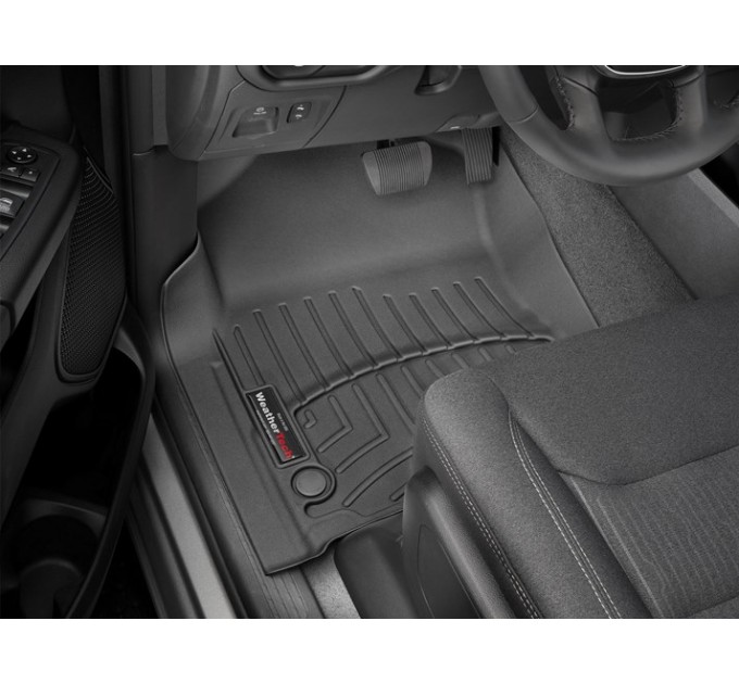 Коврики Weathertech Black для Dodge Ram (quad & crew cab)(mkV)(bucket seats)(1 row) 2019→, ціна: 6 144 грн.