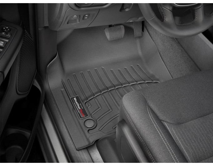 Коврики WeatherTech Black для Dodge Ram (mkV)(crew cab)(1 row bucket seats)(with storage under 2 row) 2019→, цена: 14 054 грн.