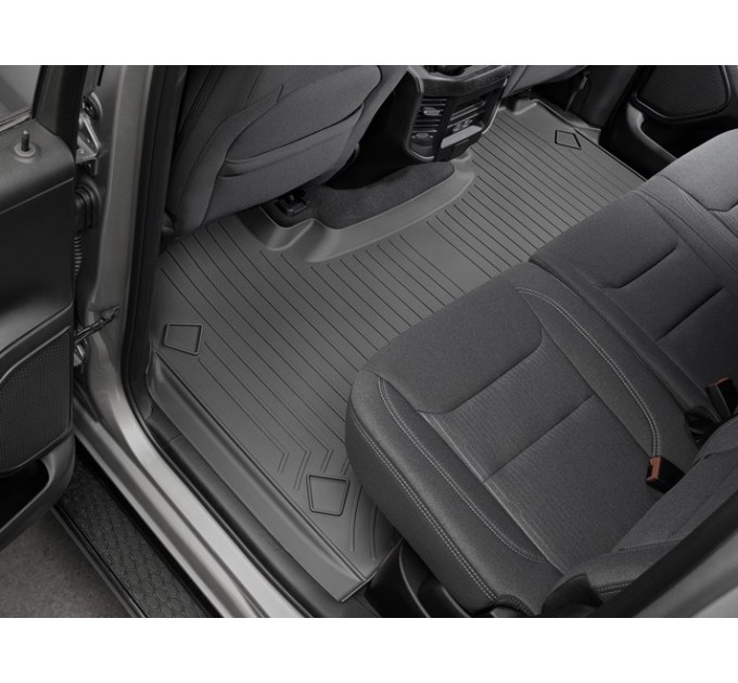 Коврики Weathertech Black для Dodge Ram (crew cab)(mkV)(no storage under 2 row)(2 row) 2019→, ціна: 6 751 грн.