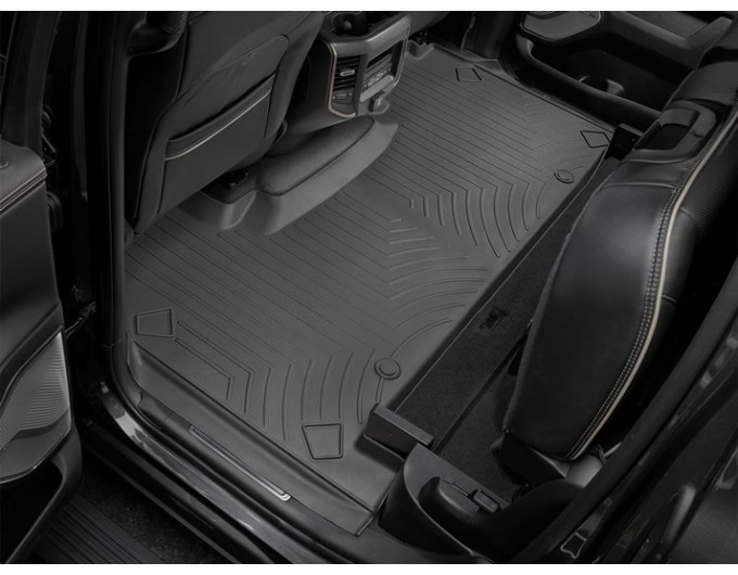 Коврики WeatherTech Black для Dodge Ram (mkV)(crew cab)(with storage under 2 row)(2 row) 2019→, цена: 7 362 грн.
