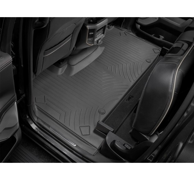 Коврики WeatherTech Black для Dodge Ram (mkV)(crew cab)(with storage under 2 row)(2 row) 2019→, цена: 6 751 грн.