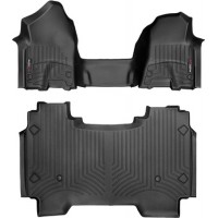 Коврики Weathertech Black для Dodge Ram (crew cab)(mkV)(1 row bench seats)(no storage under 2 row) 2019→