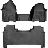 Коврики WeatherTech Black для Dodge Ram (mkV)(crew cab)(1 row bench seats)(with storage under 2 row) 2019→