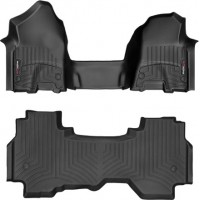 Коврики WeatherTech Black для Dodge Ram (mkV)(quad cab)(1 row bucket seats) 2019→