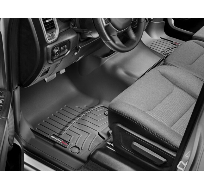 Коврики WeatherTech Black для Dodge Ram (mkV)(quad & crew cab)(no PTO Kit)(bucket seats)(1 row) 2019→, цена: 7 773 грн.