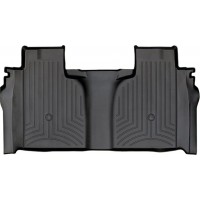 Коврики Weathertech Black для Chevrolet Silverado (mkIV); GMC Sierra (mkV)(crew cab)(1 row bucket)(with storage under 2 row)(2 row) 2019→