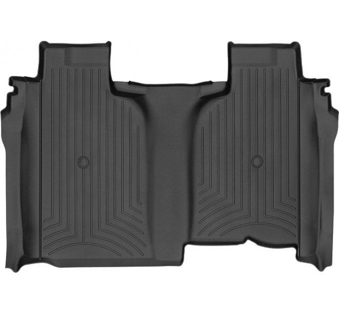 Коврики WeatherTech Black для Chevrolet Silverado (mkIV); GMC Sierra (mkV)(crew cab)(1 row bench)(no storage under 2 row)(2 row) 2019→, цена: 6 751 грн.