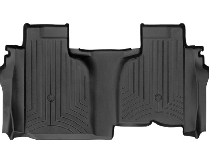 Коврики WeatherTech Black для Chevrolet Silverado (mkIV); GMC Sierra (mkV)(double cab)(1 row bench)(no storage under 2 row)(2 row) 2019→, цена: 7 362 грн.