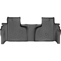 Коврики WeatherTech Black для Chevrolet Silverado (mkIV); GMC Sierra (mkV)(double cab)(1 row bucket)(with storage under 2 row)(2 row) 2019→, цена: 6 915 грн.
