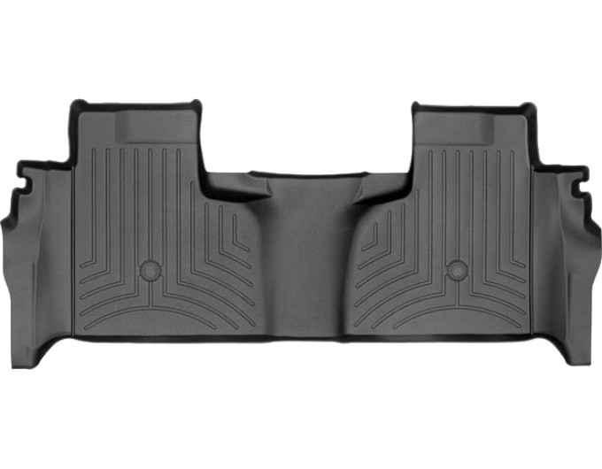 Коврики WeatherTech Black для Chevrolet Silverado (mkIV); GMC Sierra (mkV)(double cab)(1 row bucket)(with storage under 2 row)(2 row) 2019→, цена: 6 915 грн.
