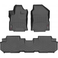 Коврики Weathertech Black для Subaru Ascent (mkI)(1-2 row)(2 row bucket seats) 2019→