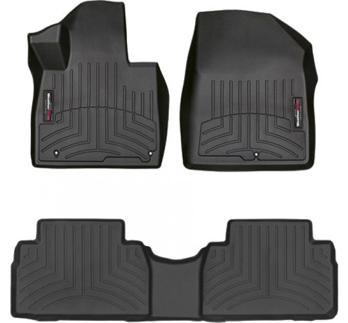 Коврики WeatherTech Black для Hyundai Santa Fe (mkIV)(1-2 row) 2018-2020, цена: 10 641 грн.