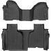 Коврики Weathertech Black для Chevrolet Silverado (mkIV); GMC Sierra (mkV)(double cab)(1 row bench)(no storage under 2 row) 2019→, ціна: 14 524 грн.