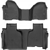 Коврики Weathertech Black для Chevrolet Silverado (mkIV); GMC Sierra (mkV)(double cab)(1 row bench)(no storage under 2 row) 2019→, ціна: 14 524 грн.