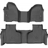 Коврики Weathertech Black для Chevrolet Silverado (mkIV); GMC Sierra (mkV)(double cab)(1 row bench seats)(with storage under 2 row) 2019→, ціна: 14 117 грн.