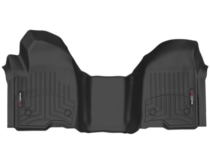 Коврики WeatherTech Black для Chevrolet Silverado (mkIV); GMC Sierra (mkV)(crew & double cab)(bench seats)(1 row) 2019→, цена: 8 481 грн.