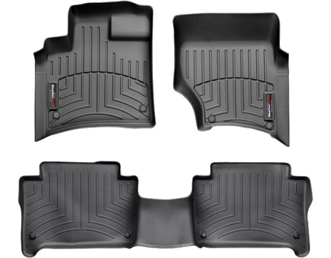 Коврики WeatherTech Black для Audi Q7 (mkI)(1-2 row) 2005-2015, цена: 11 709 грн.