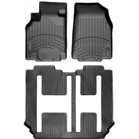 Коврики Weathertech Black для Mazda CX-9 (mkI)(1-2-3 row) 2007-2015