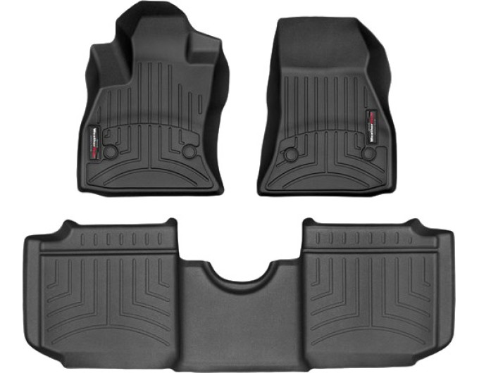 Коврики WeatherTech Black для Fiat 500L (mkI) 06/2017→ manual, цена: 11 603 грн.
