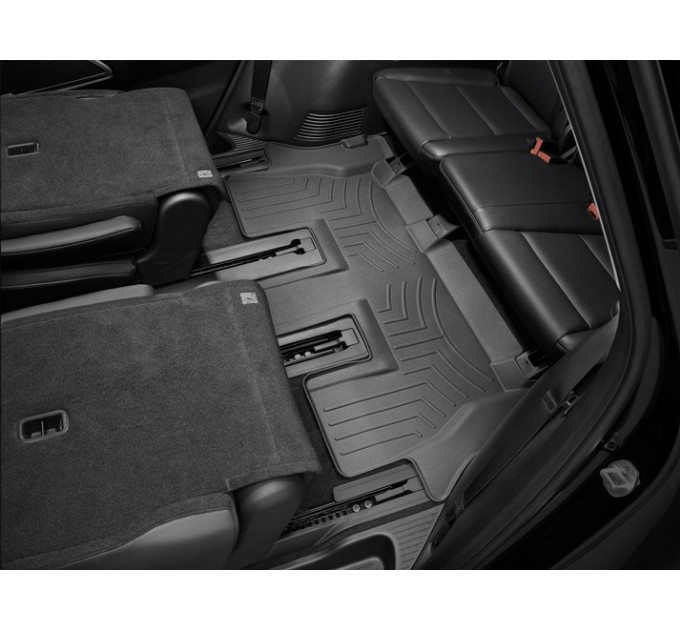 Коврики Weathertech Black для Kia Telluride (mkI)(3 row) 2020→, ціна: 4 498 грн.