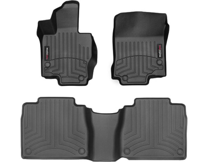 Коврики WeatherTech Black для Mercedes-Benz GLS-Class (X167)(7 seats)(no cup holder on console)(1-2 row) 2019→, цена: 11 603 грн.
