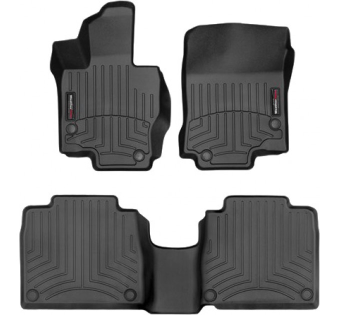 Коврики Weathertech Black для Mercedes-Benz GLS-Class (X167)(7 seats)(with cup holder on console)(1-2 row) 2019→, ціна: 10 641 грн.