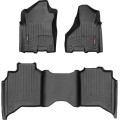 Коврики WeatherTech Black для Dodge Ram 2500HD (mkV)(crew cab)(1 row bucket) 2019→, цена: 14 054 грн.