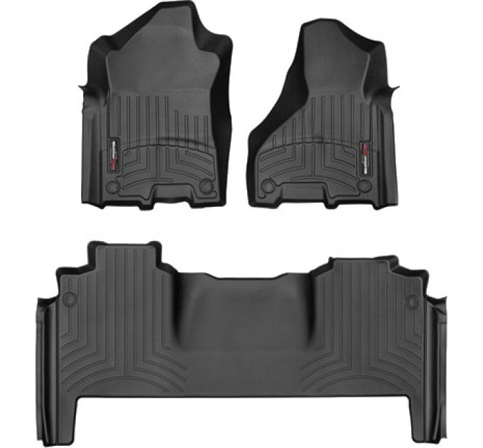 Коврики WeatherTech Black для Dodge Ram 3500HD (mkV)(mega cab)(1 row bucket) 2019→, цена: 12 894 грн.