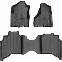 Коврики WeatherTech Black для Dodge Ram 2500HD (mkV)(crew cab)(1 row bench seats) 2019→