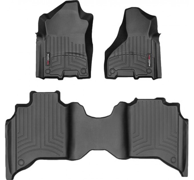 Коврики Weathertech Black для Dodge Ram 2500HD (crew cab)(mkV)(1 row bench seats) 2019→, ціна: 12 894 грн.