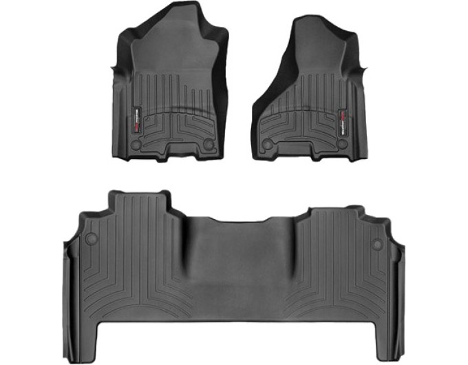 Коврики WeatherTech Black для Dodge Ram 2500HD (mkV)(mega cab)(1 row bucket) 2019→, цена: 14 054 грн.