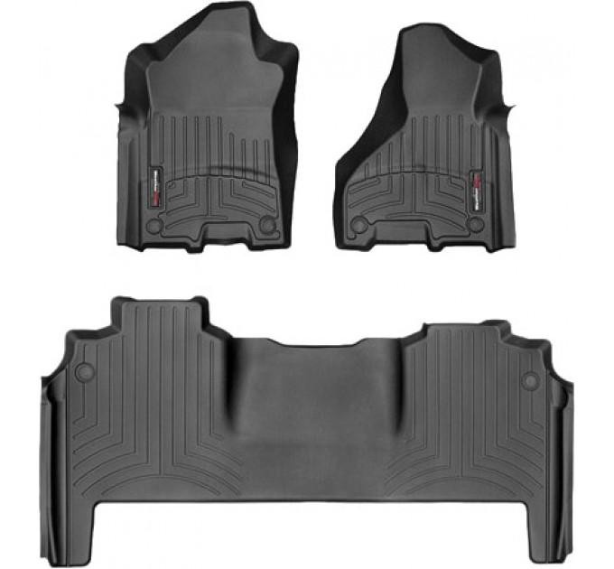 Коврики Weathertech Black для Dodge Ram 2500HD (mega cab)(mkV)(1 row bucket) 2019→, ціна: 12 894 грн.