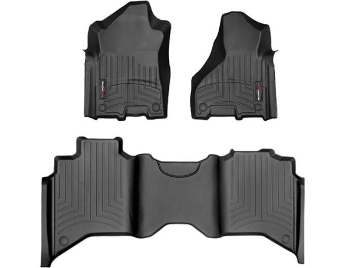 Коврики WeatherTech Black для Dodge Ram 3500HD (mkV)(crew cab) 2019→, цена: 14 054 грн.