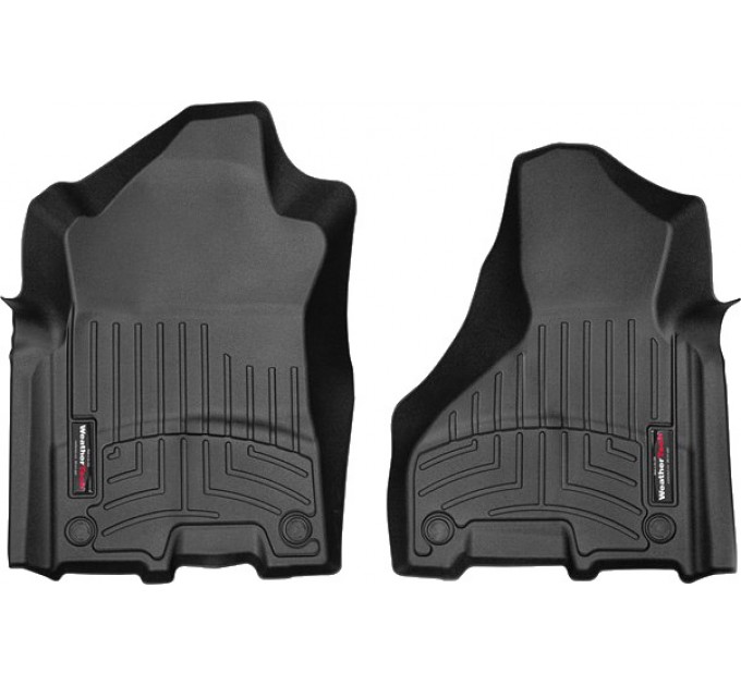 Коврики Weathertech Black для Dodge Ram HD (crew & mega cab)(mkV)(no PTO Kit)(bench seats)(1 row) 2019→, ціна: 6 144 грн.