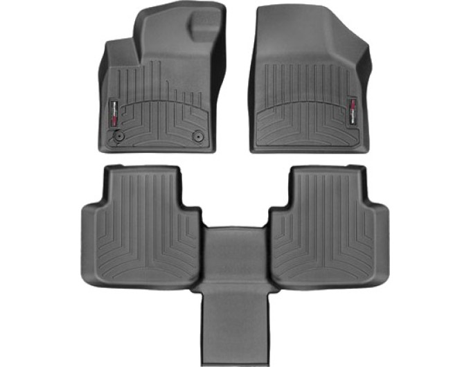 Коврики Weathertech Black для Volkswagen Atlas (mkI)(2 fixings)(2 row bucket seats)(1-2 row) 2019→, ціна: 11 709 грн.