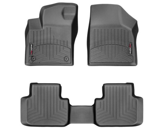 Коврики Weathertech Black для Volkswagen Atlas (mkI)(2 fixings)(2 row bench seats)(1-2 row) 2019→, ціна: 11 488 грн.