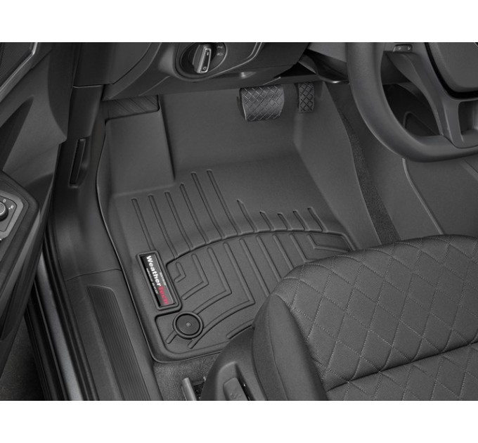 Коврики Weathertech Black для Volkswagen Atlas (mkI)(2 fixings)(2 row bench seats)(1-2 row) 2019→, ціна: 10 641 грн.