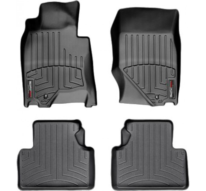 Коврики WeatherTech Black для Infiniti G (mkIV)(2 fixing hooks) 2006-2010 automatic, цена: 10 641 грн.