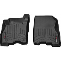 Коврики Weathertech Black для Nissan Leaf (mkII)(2 fixing posts)(1 row) 2017→