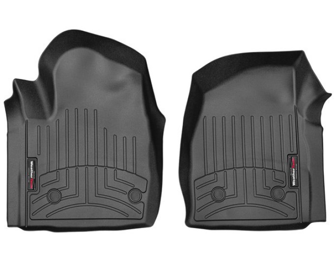 Коврики WeatherTech Black для Chevrolet Silverado (mkIV); GMC Sierra (mkV)(regular cab)(2 pcs.)(1 row) 2019→, цена: 6 692 грн.