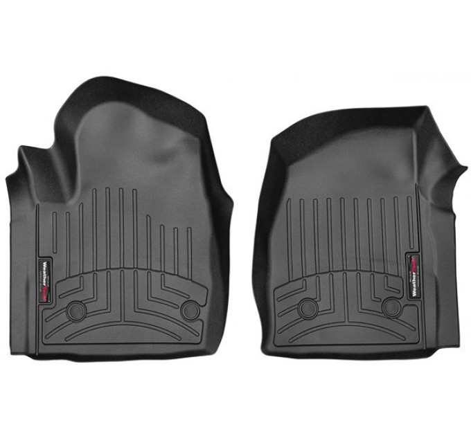 Коврики Weathertech Black для Chevrolet Silverado (mkIV); GMC Sierra (mkV)(regular cab)(2 pcs.)(1 row) 2019→, ціна: 6 144 грн.