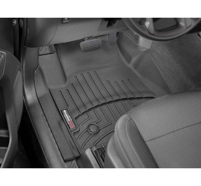 Коврики WeatherTech Black для Chevrolet Silverado (mkIV); GMC Sierra (mkV)(regular cab)(2 pcs.)(1 row) 2019→, цена: 6 144 грн.