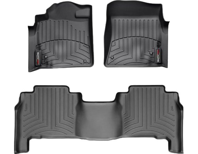 Коврики WeatherTech Black для Toyota Land Cruiser (J200); Lexus LX (mkIII)(4 fixing hooks) 2008-2012, цена: 11 709 грн.