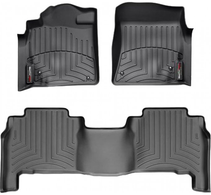 Коврики Weathertech Black для Toyota Land Cruiser (J200); Lexus LX (mkIII)(4 fixing hooks) 2008-2012, ціна: 10 849 грн.