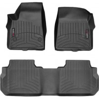 Коврики WeatherTech Black для Cadillac XT6 (mkI)(2 row bucket seats)(1-2 row) 2019→