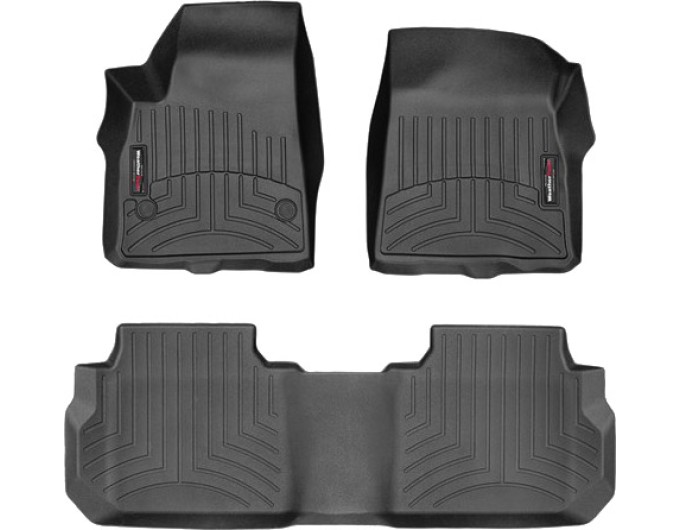 Коврики WeatherTech Black для Cadillac XT6 (mkI)(2 row bucket seats)(1-2 row) 2019→, ціна: 11 488 грн.