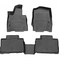 Коврики Weathertech Black для Lincoln Aviator (mkII)(1-2 row) 2019→