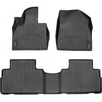 Коврики Weathertech Black для Hyundai Palisade (mkI)(1-2 row) 2019→